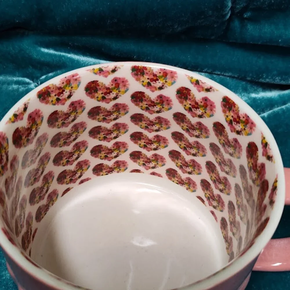 Valentines ‘Love’ Hearts & Floral Coffee Mug - Mia Charro by Magenta NWT
